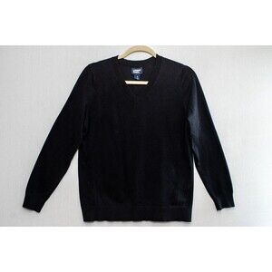 Lands' End Black Crew Neck Sweater